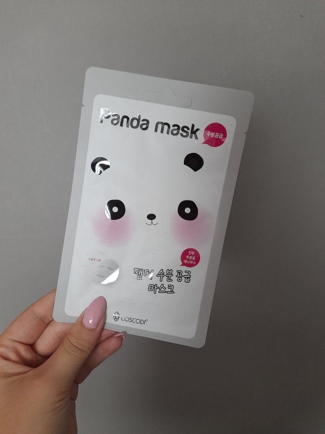 Coscodi Maska do twarzy w płacie, Panda Mask