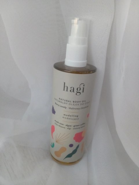 Hagi Cosmetics Olejek do ciała, Naturalny, Berry Lovely, Malinowy Chruśniak, modelujący