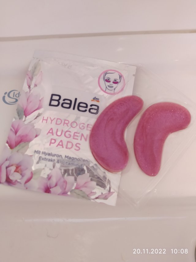 Balea Płatki pod oczy, Hydrożelowe, Augen Pads, Mit Hyaluron, Magnolien Ekstrakt, Vitamin E