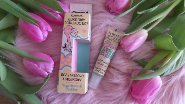 FlosLek Scrub do ust, Cukrowy, Cool Lime, Bezstresowy Limonkowy