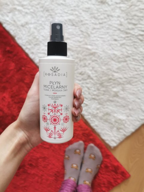 Sylveco Rosadia, Płyn micelarny, 3w1, Hydrolat z róży damasceńskiej, olejek geraniowy, panthenol