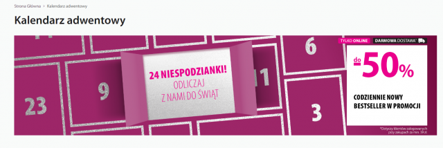 Kalendarze Adwentowe- oferty
