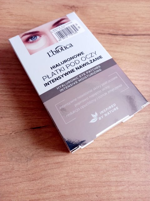 L'biotica Płatki pod oczy, Hialuronowe, Intensywne Nawilżanie