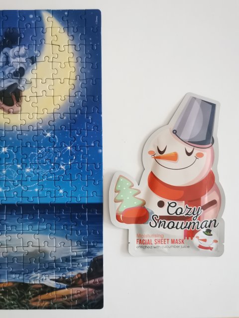 Maxbrands Marketing B.V. Facial Sheet Mask, Maseczka do twarzy w płacie, Cozy Snowman, Nawilżająca