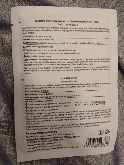 Footsteps Skarpety złuszczające, For Silky Soft Feet in one Treatment 