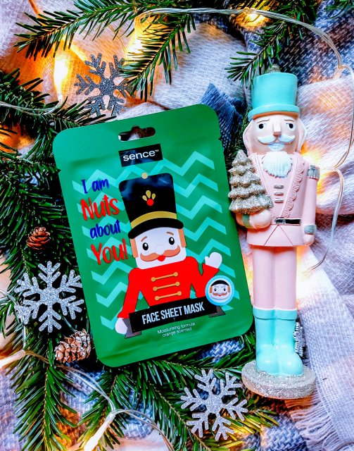 sence beauty Maseczka do twarzy w płacie, I am Nuts about You, Dziadek do orzechów