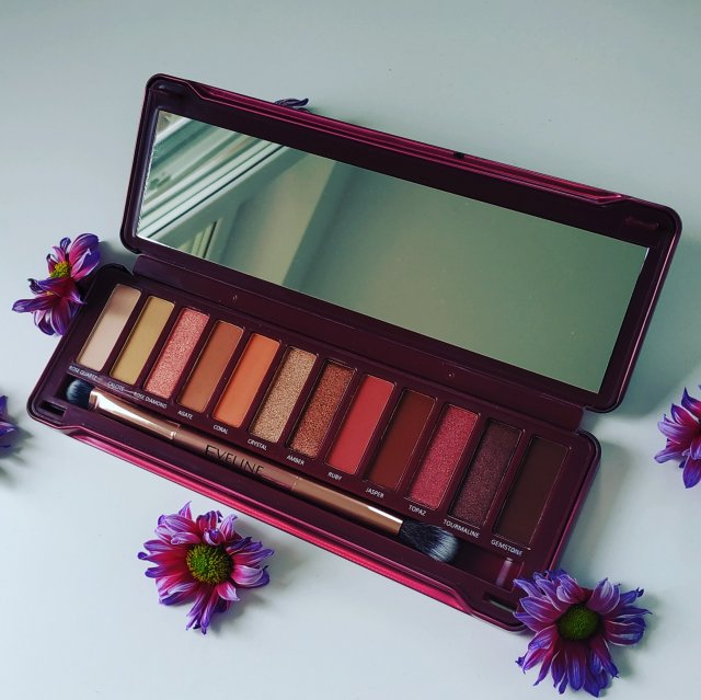 Eveline Paleta cieni do powiek, Ruby Glamour