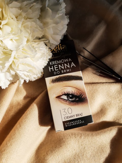 Delia Henna do brwi, Kremowa, nr 3.0 Ciemny brąz