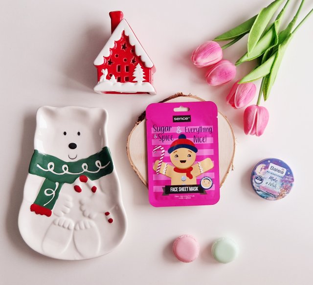 sence beauty Maseczka do twarzy w płacie, Sugar & Spice & Everything Nice!, Pan Ciastek