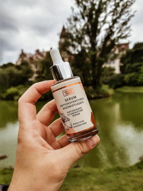 Nature Queen Serum do twarzy, Antyoksydacyjno-rozświetlające, Każdy rodzaj cery