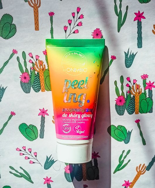OnlyBio Hair Balance, Peeling enzymatyczny do skóry głowy, Kwasy AHA i papaina