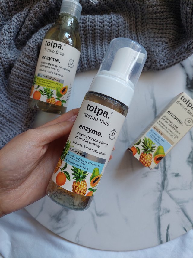 Tołpa Enzyme, Pianka do mycia twarzy, Enzymatyczna, Nawilżenie 