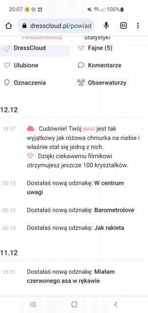 Odznaki DC lista