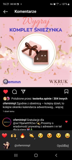 Jestem szczęśliwa bo..