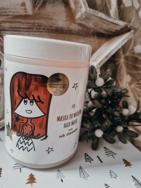 HISKIN Crazy Hair, Maska do włosów, Mleczna Czekolada 