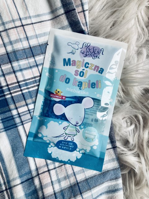 Myszka w paski Sól do kąpieli, Magiczna, Niebieska