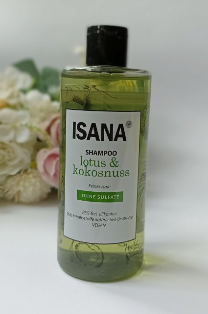 Isana Szampon do włosów, Lotus & Kokosnuss