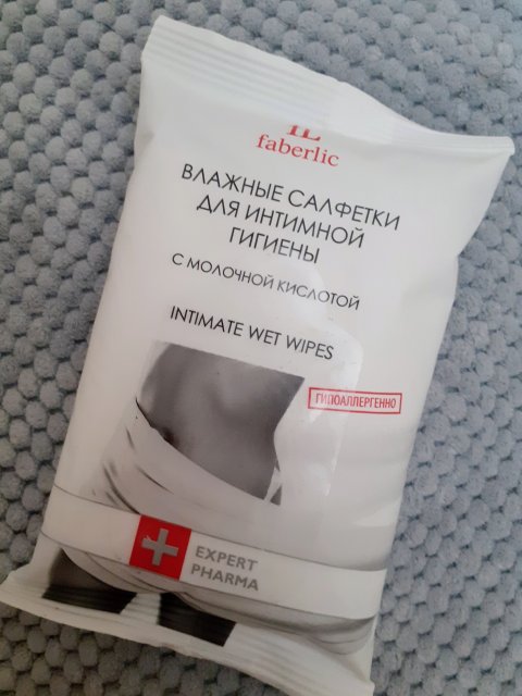 Faberlic Chusteczki do higieny intymnej, Nawilżane, Lunica 