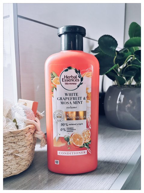 Herbal Essences Bio:renew, Odżywka do włosów, Biały grejpfrut i mięta Mosa, Volume