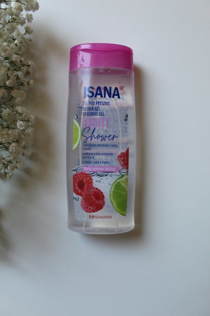 Isana Żel pod prysznic, Fruity Shower, Ekstrakt z maliny i limonki