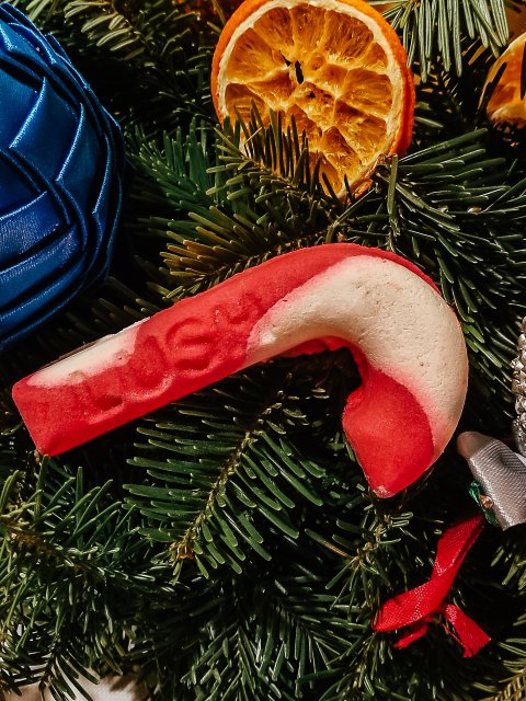 LUSH Kostka do kąpieli, Bubble Bar, Candy Cane