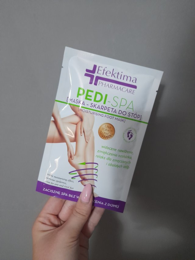 Efektima Pedi-Spa, Maska skarpeta do stóp, Nawilżająca, Olejek z kwiatów róży