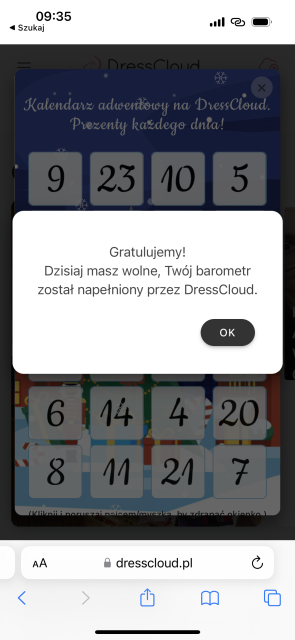 ❄️ Kalendarz Adwentowy Dresscloud 2023 ❄️