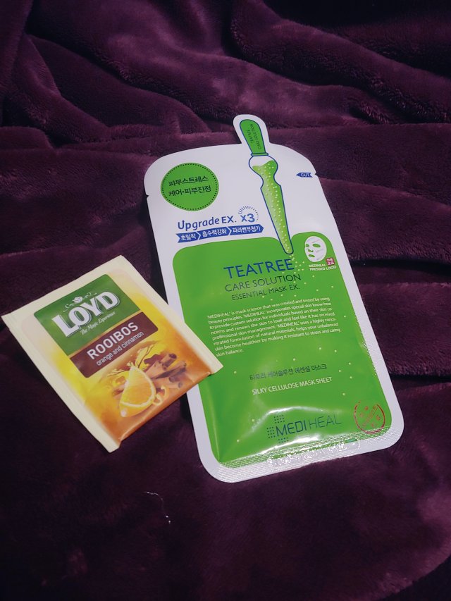Mediheal Maska do twarzy w płacie, TeaTree Care Solution, Zielona herbata