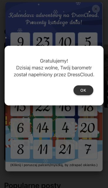 ❄️ Kalendarz Adwentowy Dresscloud 2023 ❄️