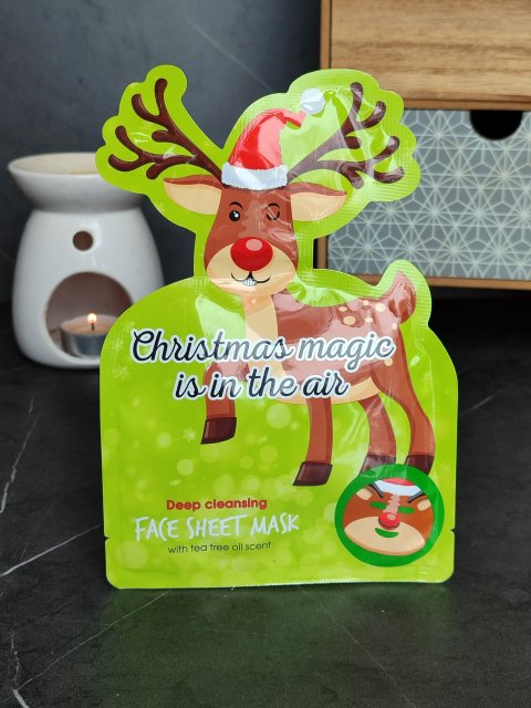 Maxbrands Marketing B.V. Face Sheet Mask, Christams magic is in the air, Maseczka do twarzy w płacie, Oczyszczająca 