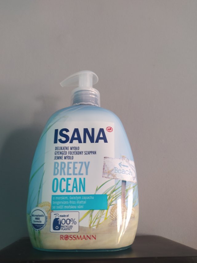 Isana Breezy Ocean, Mydło w płynie