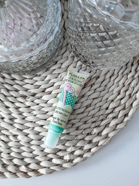 FlosLek Scrub do ust, Cukrowy, Cool Lime, Bezstresowy Limonkowy