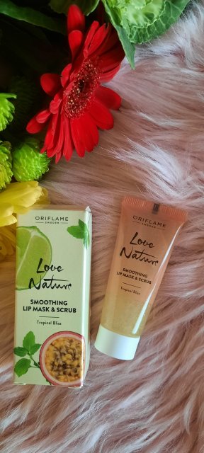 Oriflame Love Nature, Maseczka i scrub do ust, Tropical Bliss