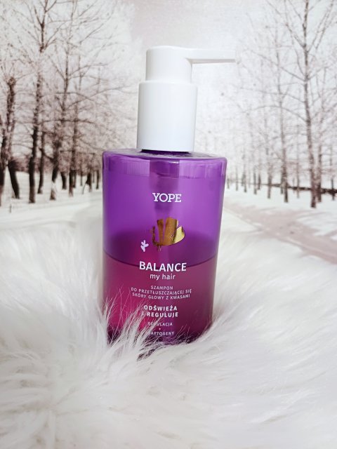 YOPE Balance My Hair, Szampon do włosów, Z kwasami, Do przetłuszczającej się skóry głowy, Regulacja + Adaptogeny