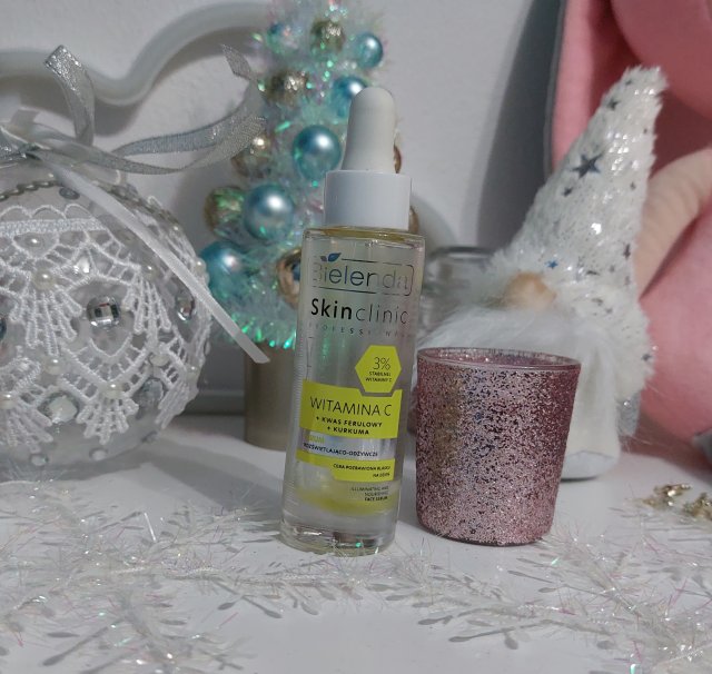 Bielenda Skin Clinic Professional, Serum do twarzy, Rozświetlająco-odżywcze, Witamina C + kwas ferulowy + kurkuma, Cera pozbawiona blasku, Na dzień