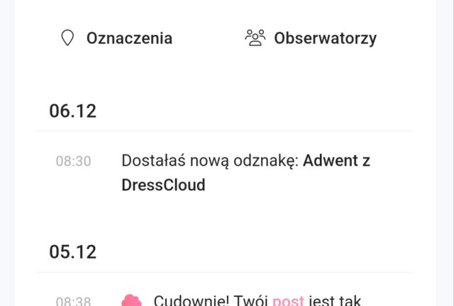 Odznaki DC lista
