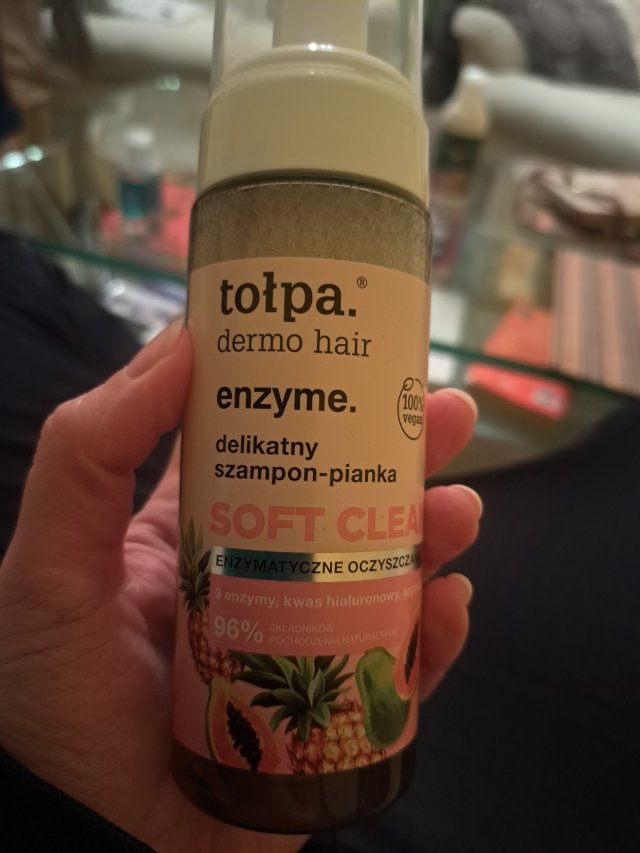 Tołpa Dermo Hair, Enzyme, Szampon-pianka do włosów, Delikatny, Soft Clean, Enzymatyczne Oczyszczanie