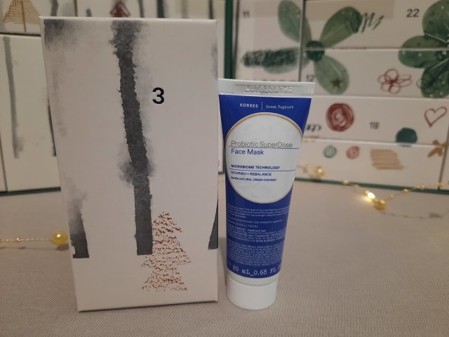 Korres Greek Yoghurt, Odświeżająca maska nawilżająca z probiotykami