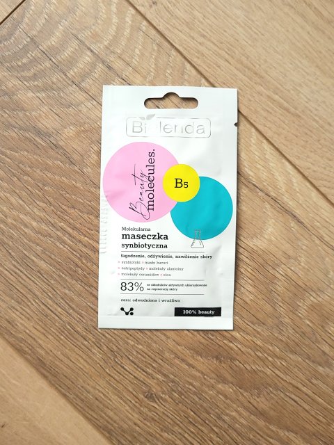 Bielenda Beauty molecules, Maseczka do twarzy, Molekularna, Synbiotyczna, Cera odwodniona i wrażliwa