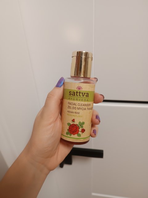 Sattva Żel do mycia twarzy, Facial Cleanser, Róża indyjska