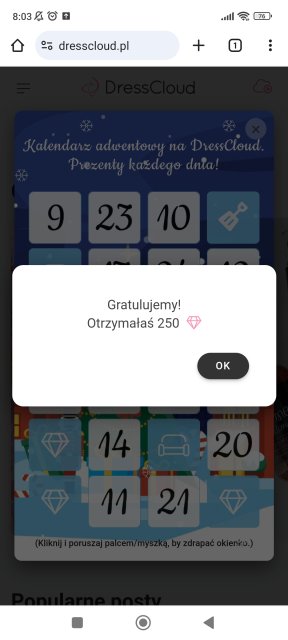 ❄️ Kalendarz Adwentowy Dresscloud 2023 ❄️