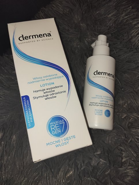 Dermena Lotion do skóry głowy, Molecule ReGen7, Mocne i gęste włosy, Włosy osłabione nadmiernie wypadające