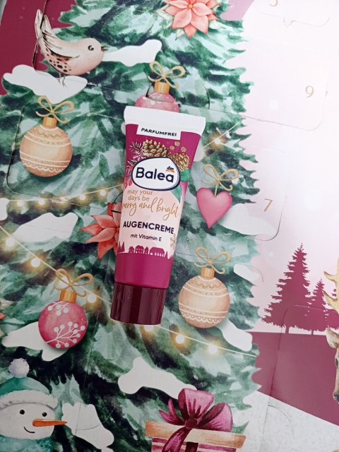 Balea Krem pod oczy, Z witaminą E, May Your Days Be Merry And Bright