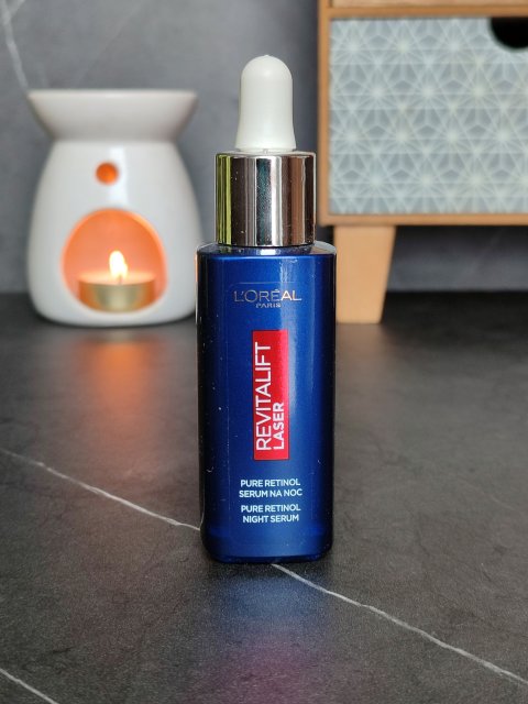 L'Oréal Revitalift Laser, Serum do twarzy, Na noc, Pure Retinol, Głębokie zmarszczki, 0,2% czystego retinolu