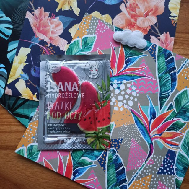 Isana Płatki pod oczy, Hydrożelowe, Intensywnie nawilżające, Kofeina i wyciąg z arbuza