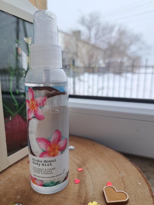 Avon Naturals, Mgiełka do ciała, Aloha Monoi, Coconut & Tiare Flower