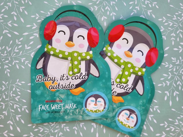 Maxbrands Marketing B.V. Face Sheet Mask, Maseczka do twarzy w płacie, Baby, it's Cold Outside, Formuła nawilżająca, Zapach wanilii 