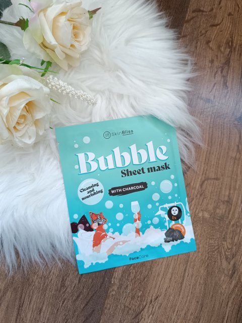 Dayes Europe B.V Maska do twarzy w płacie, Bubble Sheet Mask with Charcoal, Bąbelkowa