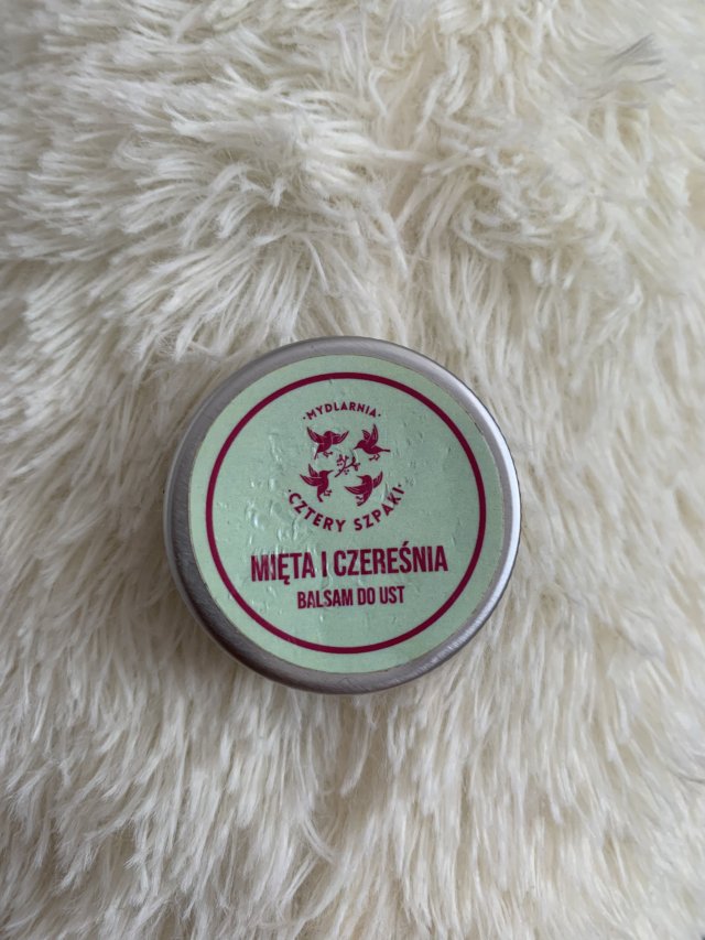 Mydlarnia Cztery Szpaki Balsam do ust, Mięta i Czereśnia