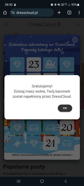 ❄️ Kalendarz Adwentowy Dresscloud 2023 ❄️